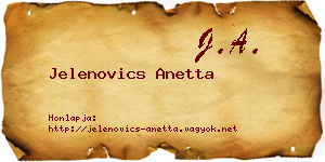 Jelenovics Anetta névjegykártya